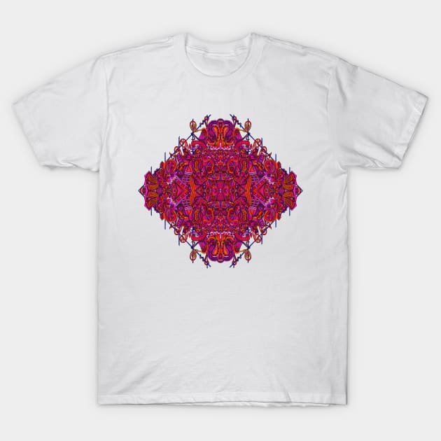 Psychedelic Abstract colourful work 144 Crest B T-Shirt by CallumHoare